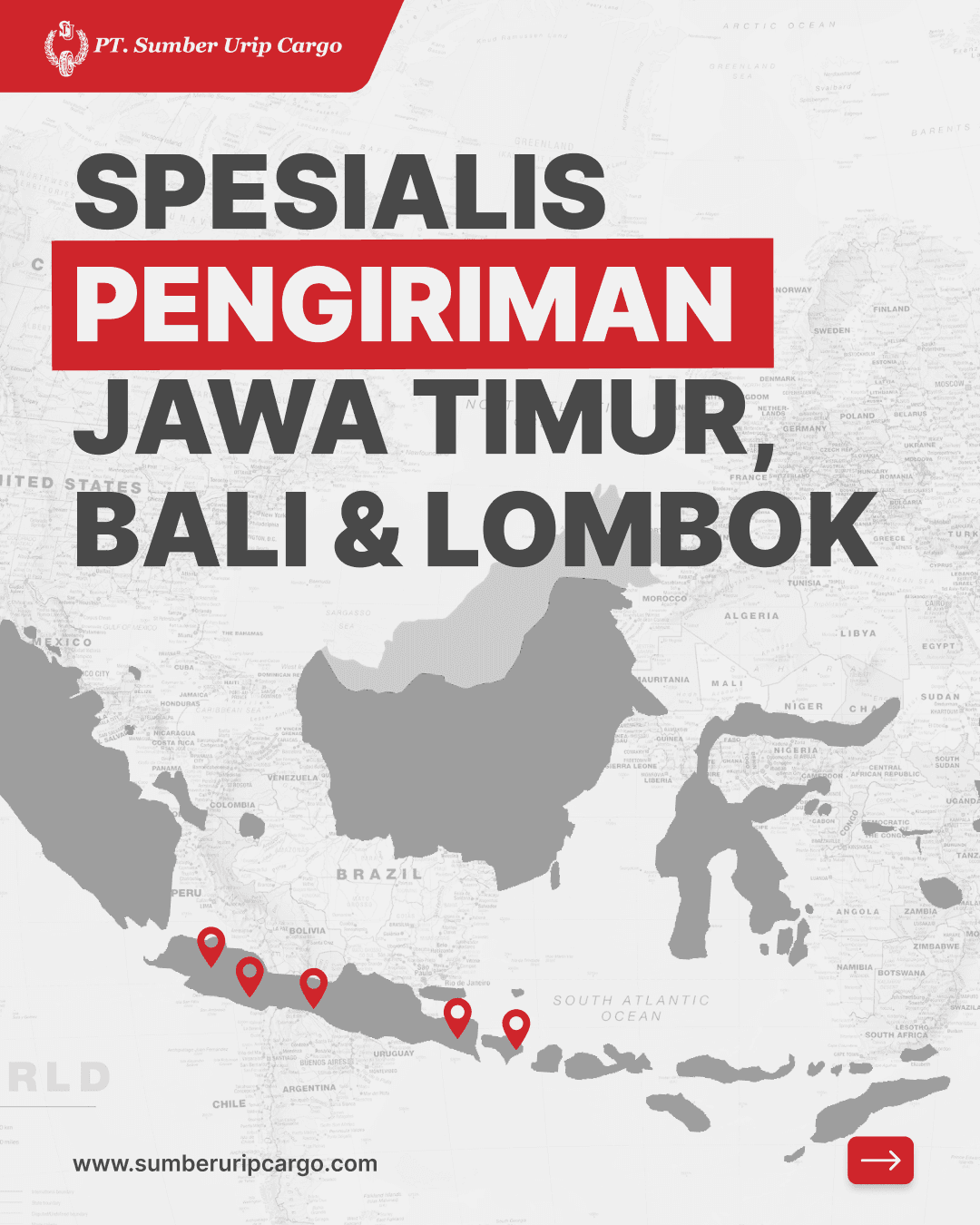 SUC Spesialis Pengiriman Jawa Timur, Bali & Lombok